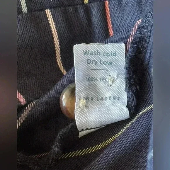 Marine Layer Cecille Skirt in Navy Multi Stripe X-Small New Nwt Women's Blue - Picture 6 of 10